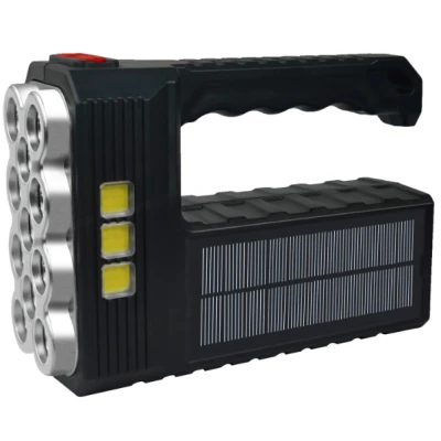 Lanterna LED cu incarcare solara si USB 3 moduri 11 leduri ST-11