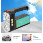 Lanterna LED cu incarcare solara si USB 3 moduri 11 leduri ST-11