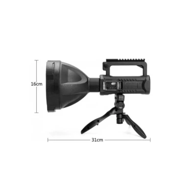 Lanterna LED cu reflector si trepied L-835 negru