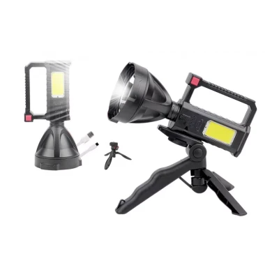 Lanterna LED cu trepied L-832 reincarcabila -USB- PUTERE- 10W