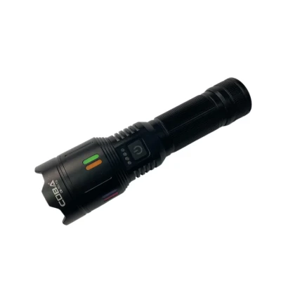 Lanterna LED din aluminiu COBA CB 701 cu baterie 9800mAh  incarcare USB Type C 5 moduri de iluminare