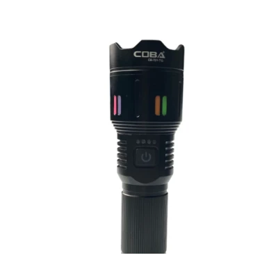 Lanterna LED din aluminiu COBA CB 701 cu baterie 9800mAh  incarcare USB Type C 5 moduri de iluminare