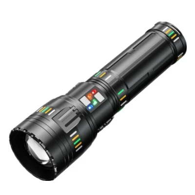 Lanterna profesionala BL G601 putere 300W fiabilitate 4 acumulatori 18650 Incarcare USB 5km