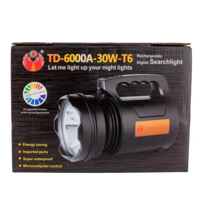 Lanterna Profesionala de mana cu LED TD 6000A T6 de 30 W