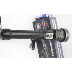 Lanterna profesionala tactica LED puternica de mana BL G206 P360 zoom
