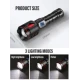 Lanterna puternica de mana ROMB LASER WICK 5800 lumeni si incarcare USB