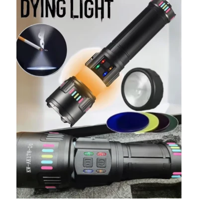 Lanterna puternica de mana ZSH AK178 cu filtre colorate