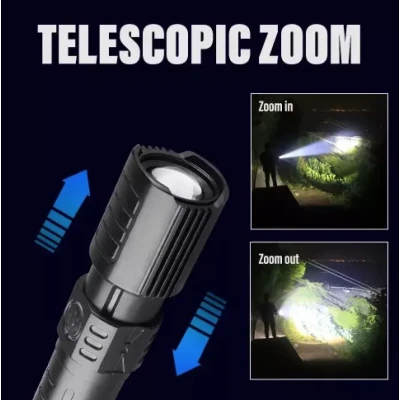 Lanterna reincarcabila LED 3 moduri iluminare type c zoom YD2319