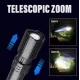 Lanterna reincarcabila LED 3 moduri iluminare type c zoom YD2319
