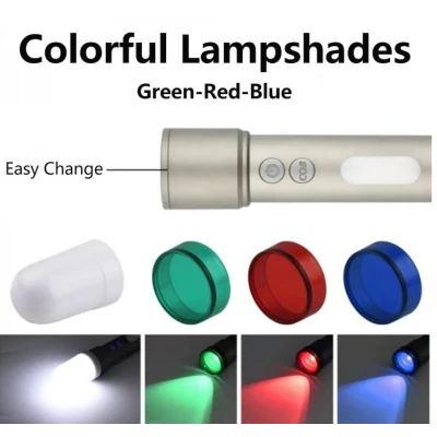 Lanterna Reincarcabila LED Andowl QD500 de mana Lentile Color 1000LM