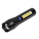Lanterna TD-C81 cu LED CREE 3 W, LED lateral COB 3 W, acumulator integrat, zoom telescopic