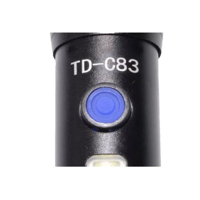 Lanterna TD-C83 cu LED CREE 7 W LED lateral COB 7 W acumulator integrat zoom telescopic