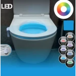 Led pentru vasul de toaleta cu senzor infrarosu de miscare si 8 lumini