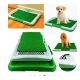Litiera tip Tavita Toaleta pentru Animale de companie cu Gazon/Iarba Artificiala pentru Casa