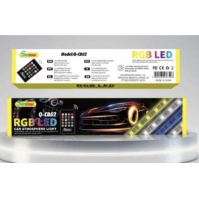 Lumini Ambientale RGB LED Cu Telecomanda Pentru Masina Q CD52
