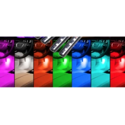 Lumini Ambientale RGB LED Cu Telecomanda Pentru Masina Q CD52