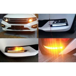 Lumini de Zi Led Auto cu Semnalizare Dinamica pentru Grila