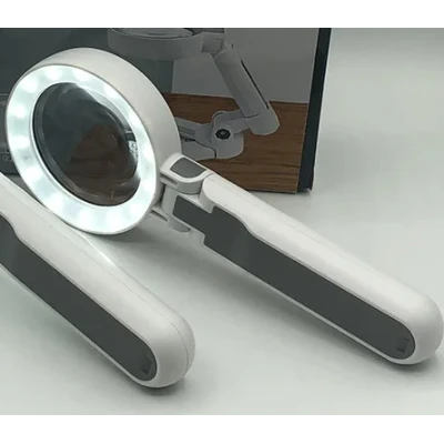 Lupa pliabila de birou DH100SC cu 24 leduri si incarcare USB