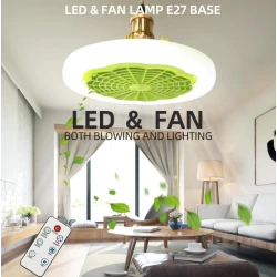 UB Lustra ventilator pentru tavan 2 in 1 cu Led Alb