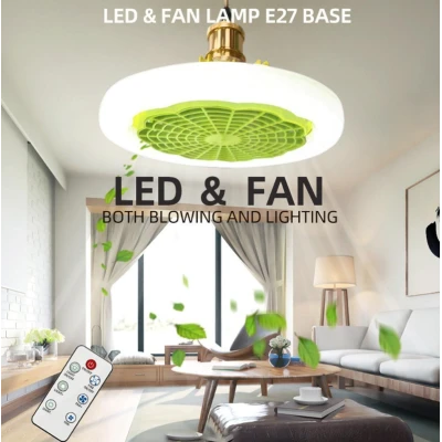 UB Lustra ventilator pentru tavan 2 in 1 cu Led Alb