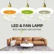 UB Lustra ventilator pentru tavan 2 in 1 cu Led Alb