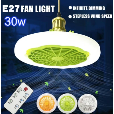 UB Lustra ventilator pentru tavan 2 in 1 cu Led Alb