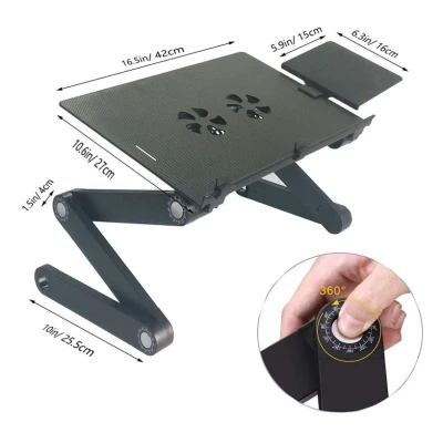 Masa laptop multifunctionala T8 cu ventilator