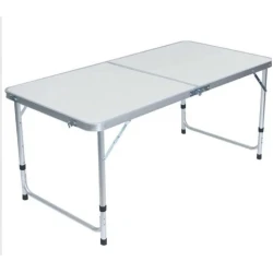 Masa plianta pentru camping gradina alb