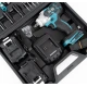 Masina de impact si insurubat cu 2 acumulatori si 43 accesorii  36V 5Ah