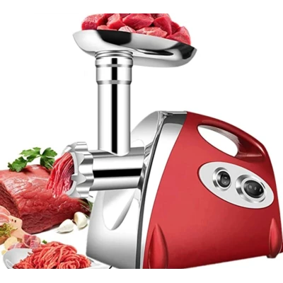 Masina electrica tocat carne MX713 de 3500W 3 site accesorii rosii functia revers motor cupru