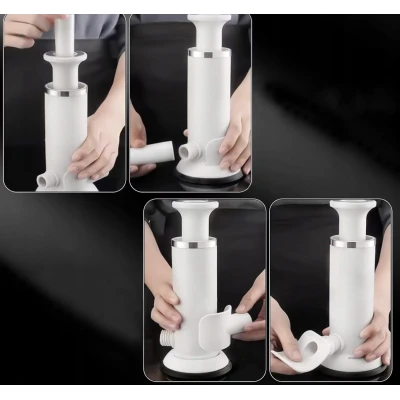 Masina manuala 2 in 1 pentru carnati si chiftele compacta usor de utilizat