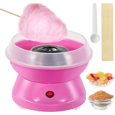 Masina pentru facut vata de zahar putere 450W Roz