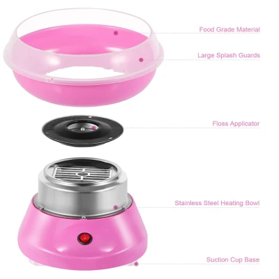 Masina pentru facut vata de zahar putere 450W Roz
