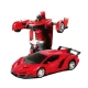 Masina transformer rosie  interactiva cu telecomanda