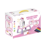 Masuta de desenat UNICORN ROZ cu proiector diapozitive holograme