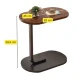 UB Masuta dreptunghiulara pentru cafea 45x60x30cm natur cu negru