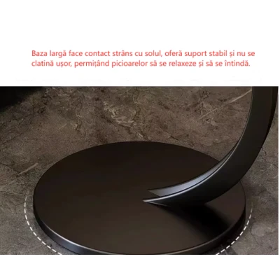 Masuta rotunda pentru cafea MDF cu metal 40 x 62.5 cm maro cu negru