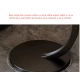Masuta rotunda pentru cafea MDF cu metal 40 x 62.5 cm maro cu negru