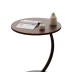 Masuta rotunda pentru cafea MDF cu metal 40 x 62.5 cm maro cu negru