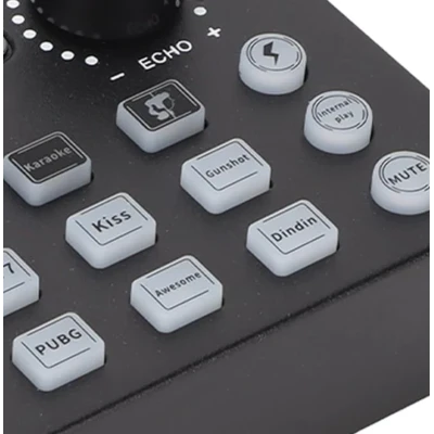 Microfon condensator podcast profesional cu placa de sunet Q SK8