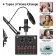 Microfon condensator podcast profesional cu placa de sunet Q SK8