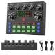 Microfon condensator podcast profesional cu placa de sunet Q SK8