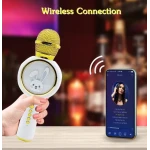 Microfon Karaoke cu Bluetooth pentru copii X6 model IEPURAS