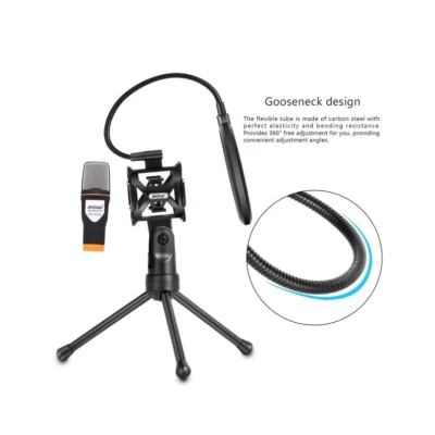 Microfon Profesional QY K222 Trepied Si Filtru