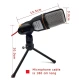 Microfon Profesional SF666 pentru Inregistrare Vocala Si Karaoke Negru