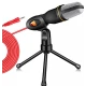 Microfon Profesional SF666 pentru Inregistrare Vocala Si Karaoke Negru