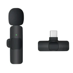 Microfon wireless K8 tip lavaliera conector USB tip C