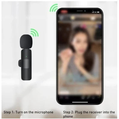 Microfon wireless K8 tip lavaliera conector USB tip C