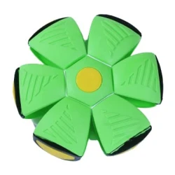 Minge interactiva Blast Ball in forma de Disc cu lumini VERDE