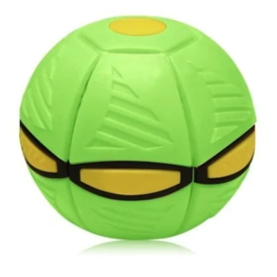 Minge interactiva Blast Ball in forma de Disc cu lumini VERDE